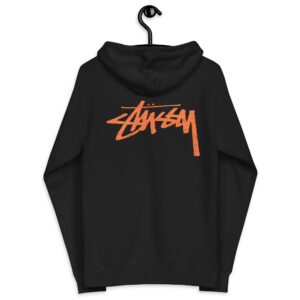 Unisex Stussy Nike zip up black hoodie