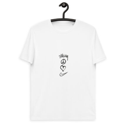 Stussy Nike white Unisex organic t-shirt