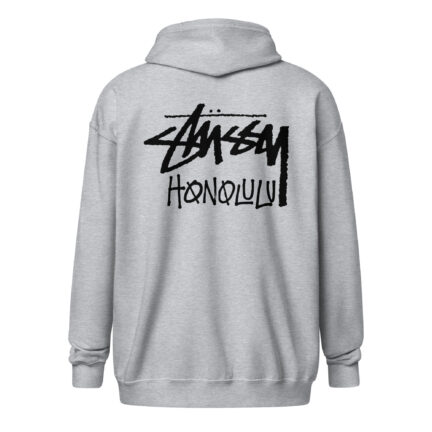 Unisex Stussy Honolulu fleece zip up hoodie