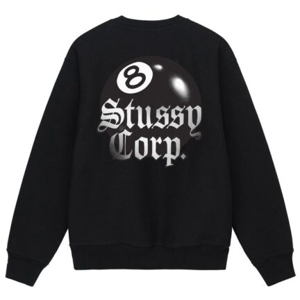 Stussy 8 ball Crop Crewneck Sweatshirt