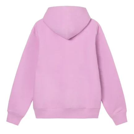 Stussy pink hoodie back side