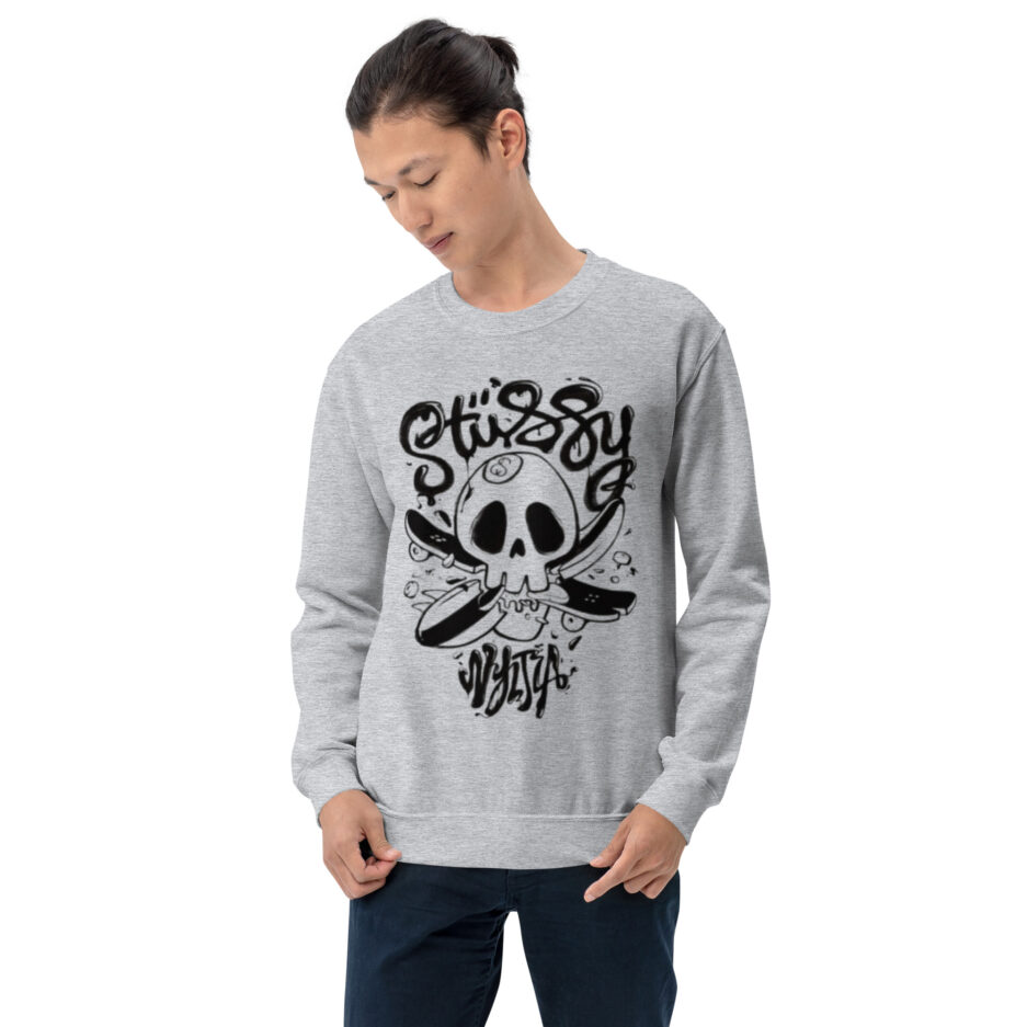 Unisex Stussy Skull Sweater